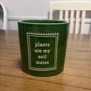 Green Ceramic Plant Pot plants are my soil mates